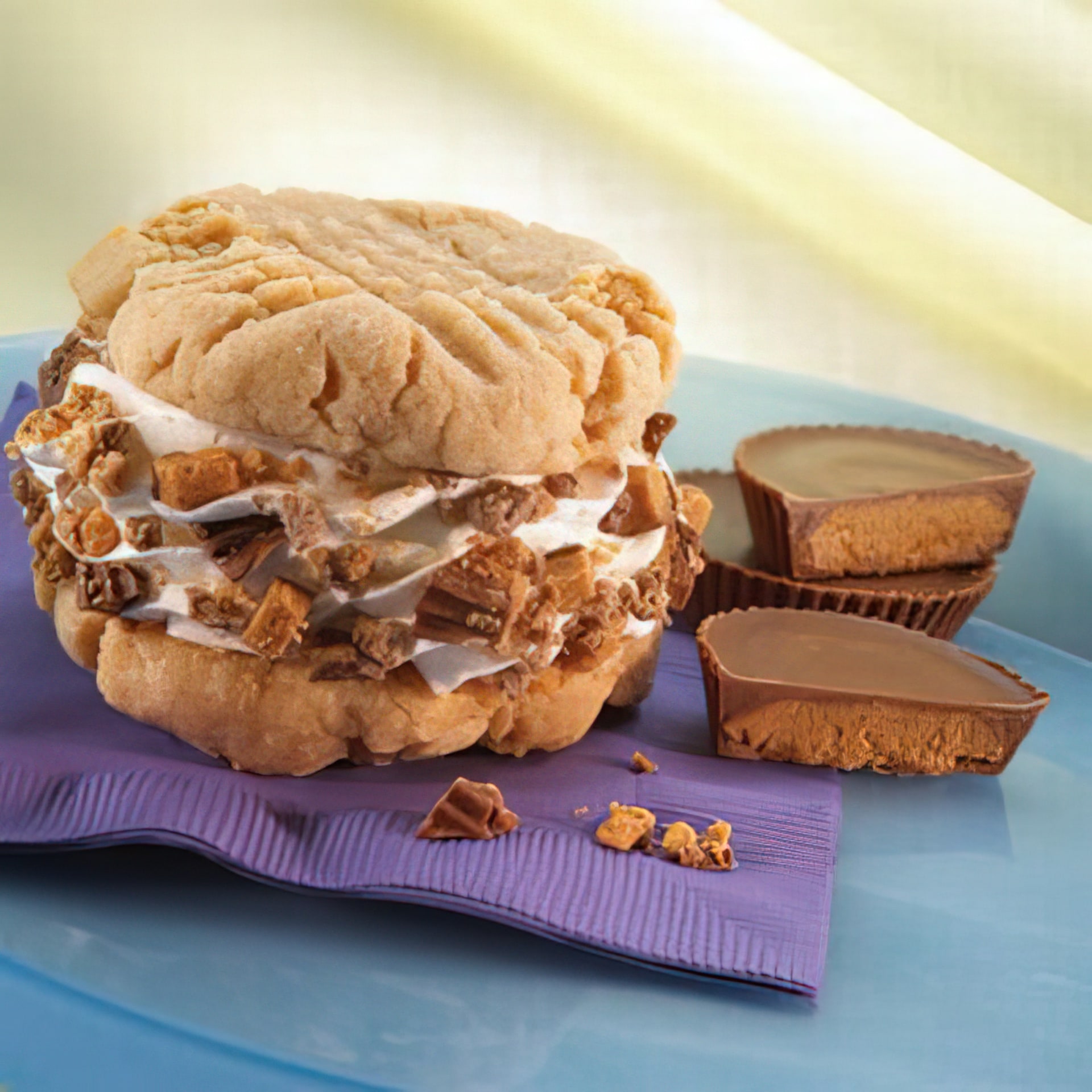 REESE'S Peanut Butter Ice Cream Sandwiches