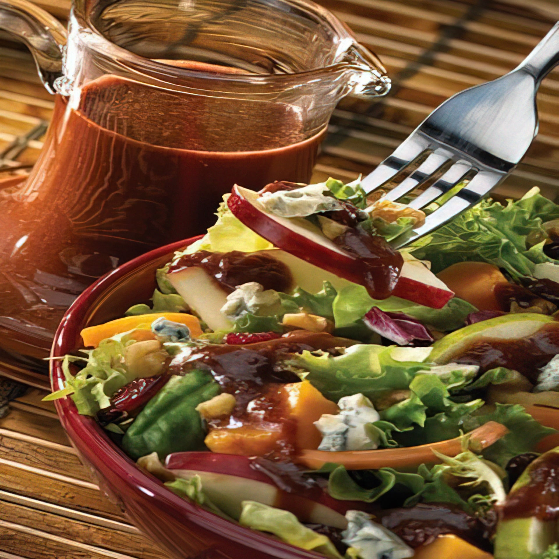 Fall Salad with Chocolate Vinaigrette