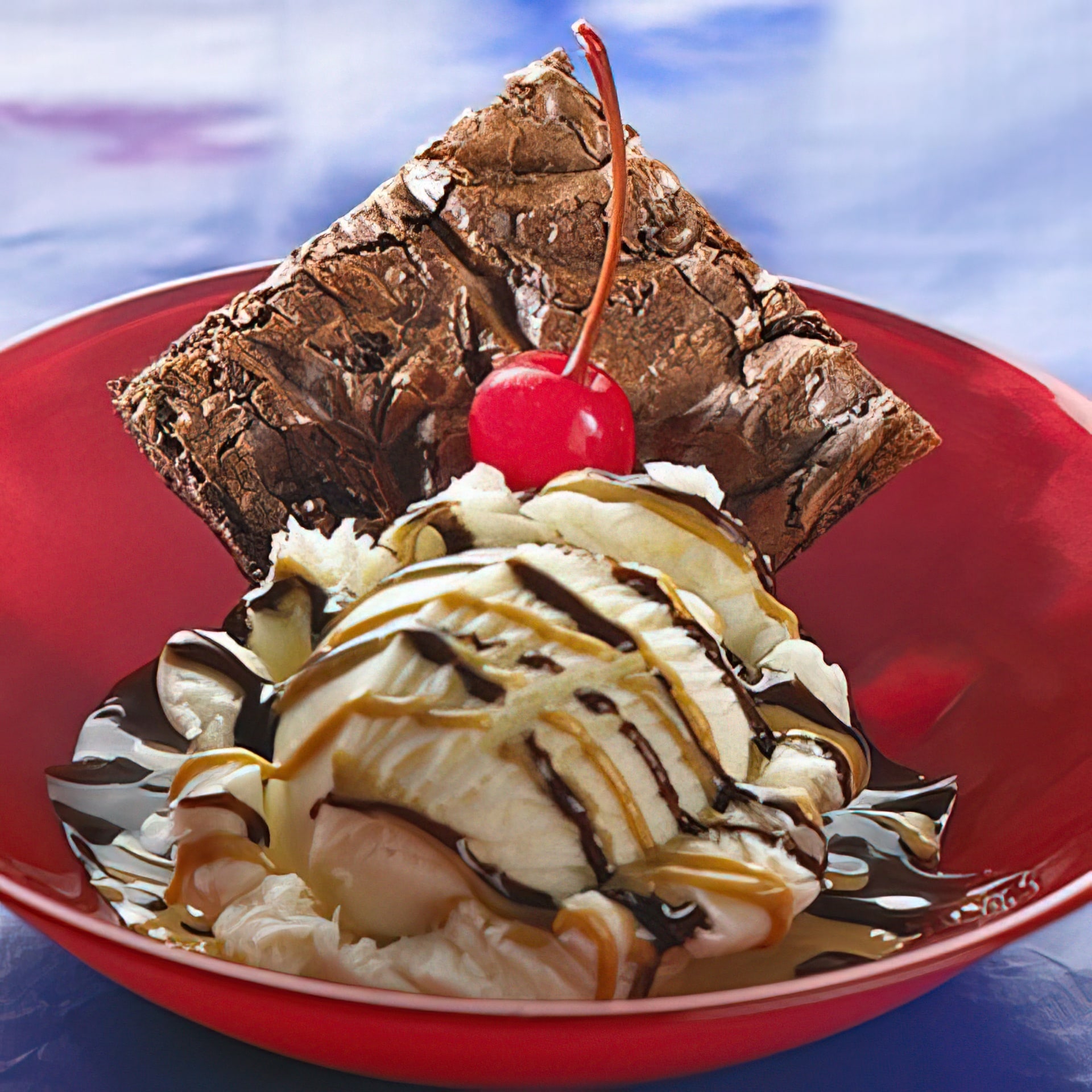 Commercial Brownie Delight Sundae