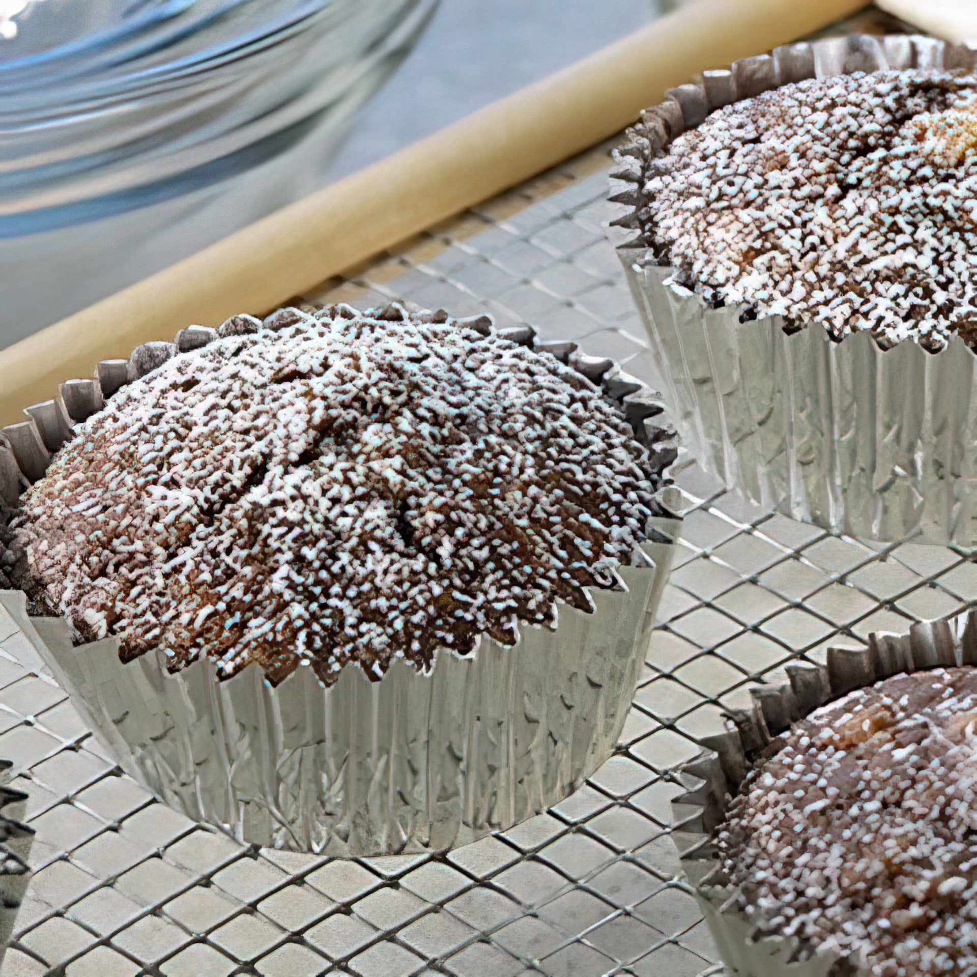 Chocolate Oatmeal Walnut Muffins