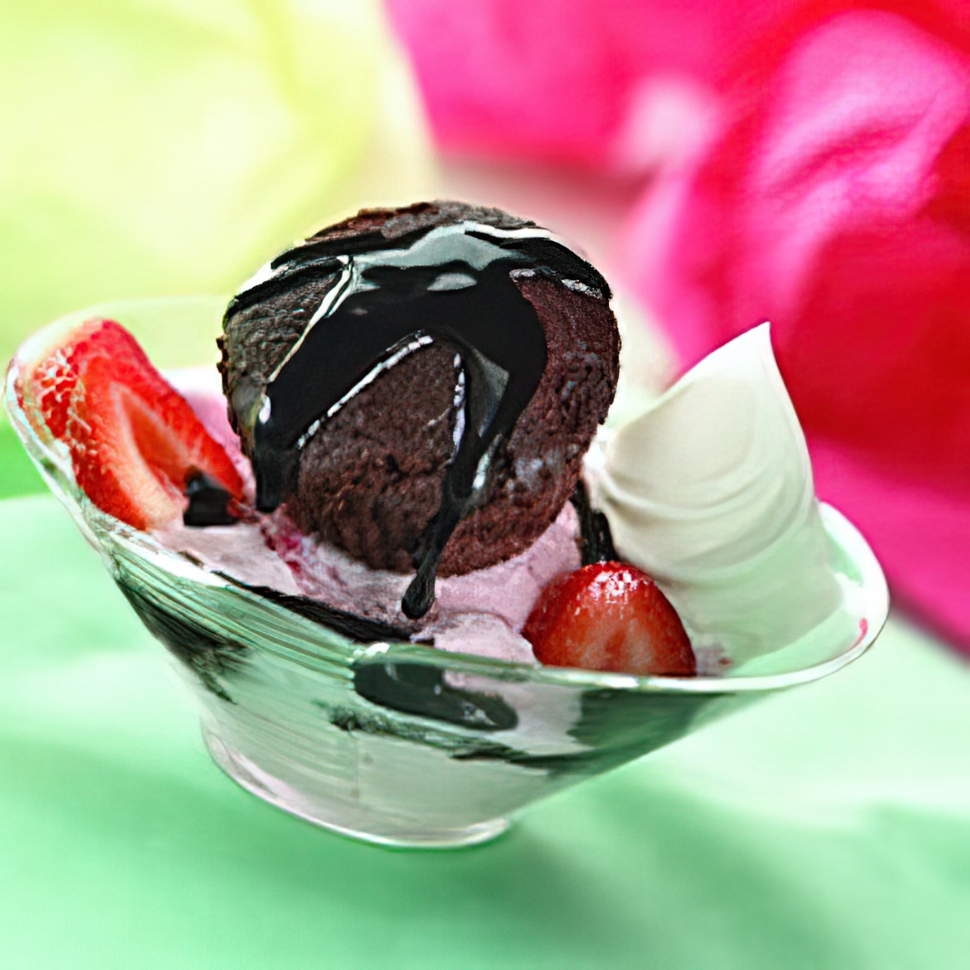 Commercial Warm Chocolate Cupcake Sundae