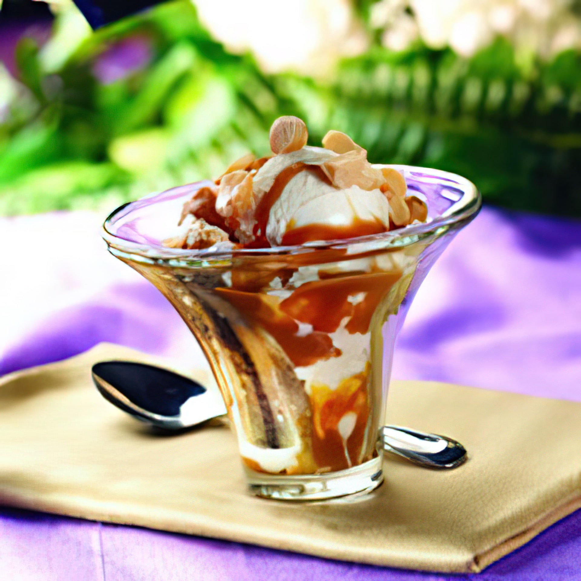 Commercial Banana Caramel Sundae