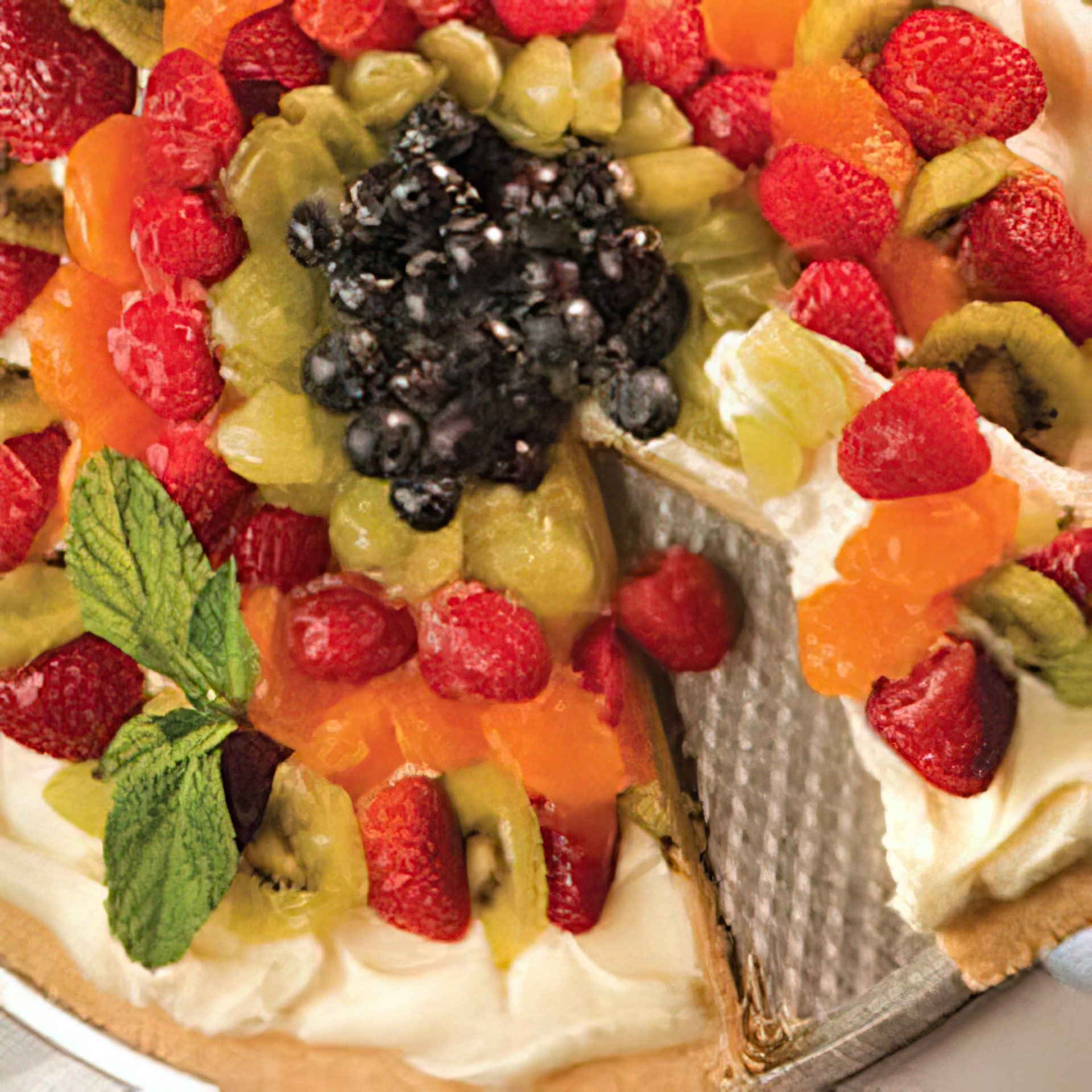 Commercial White Chip Fruit Tart