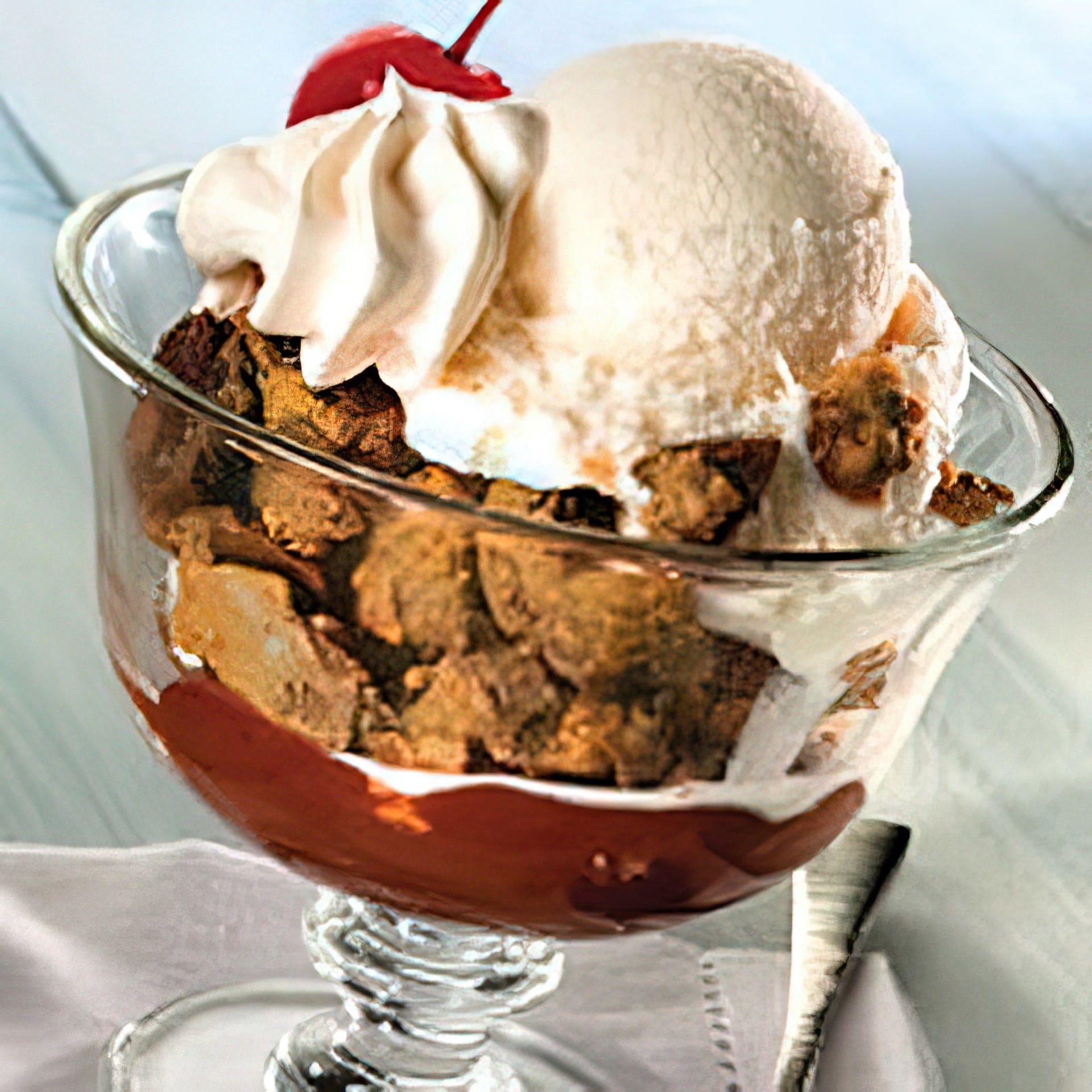 Chopped REESE'S Peanut Butter Cup Sundae