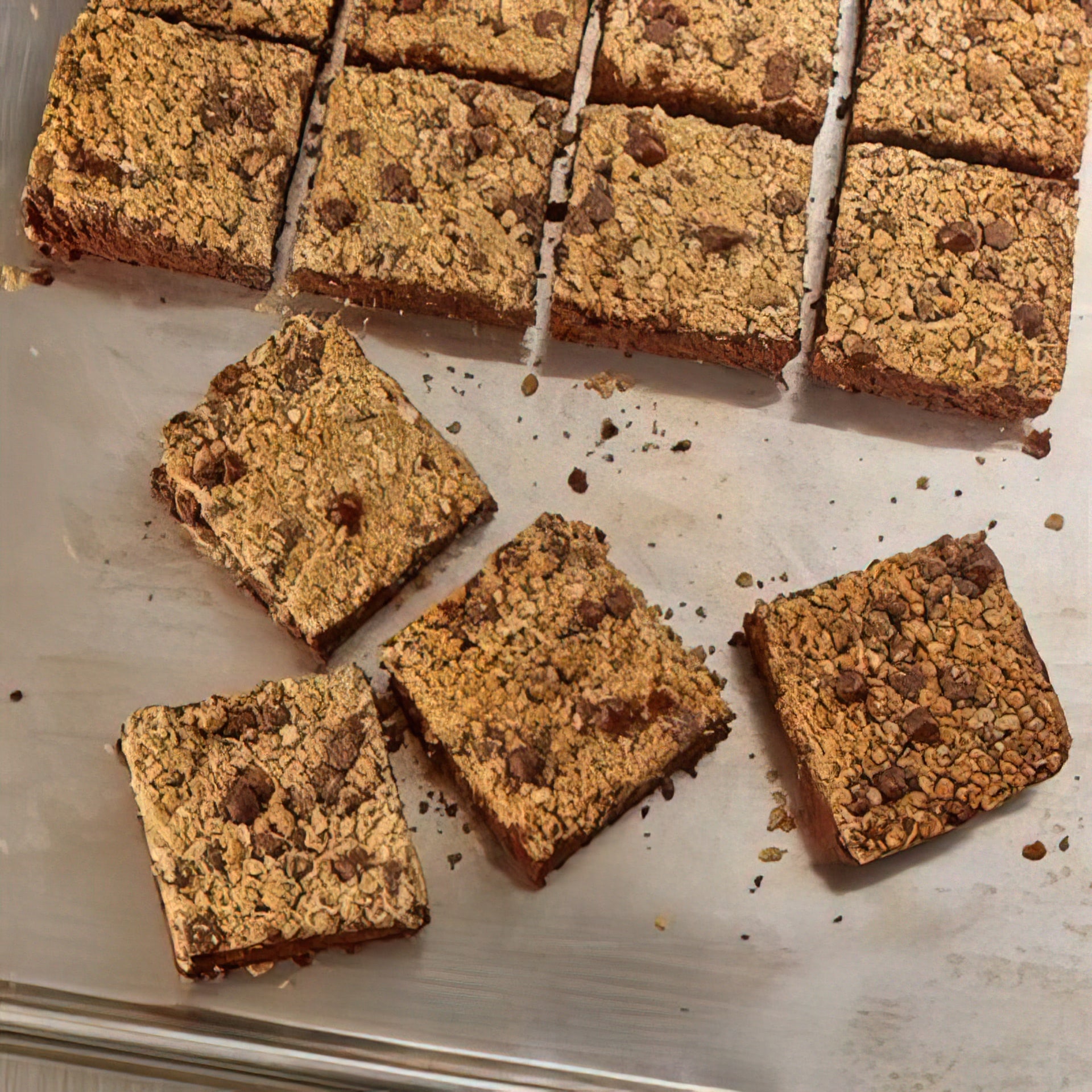 Triple Chocolate Streusel Truffle Brownies