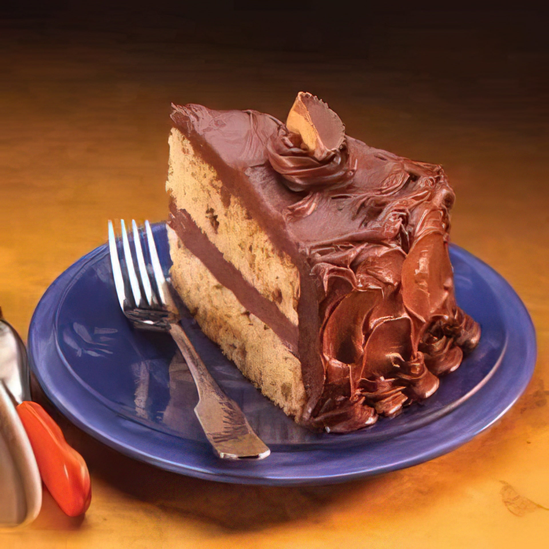 Peanut Butter Cake With Chocolate Frosting