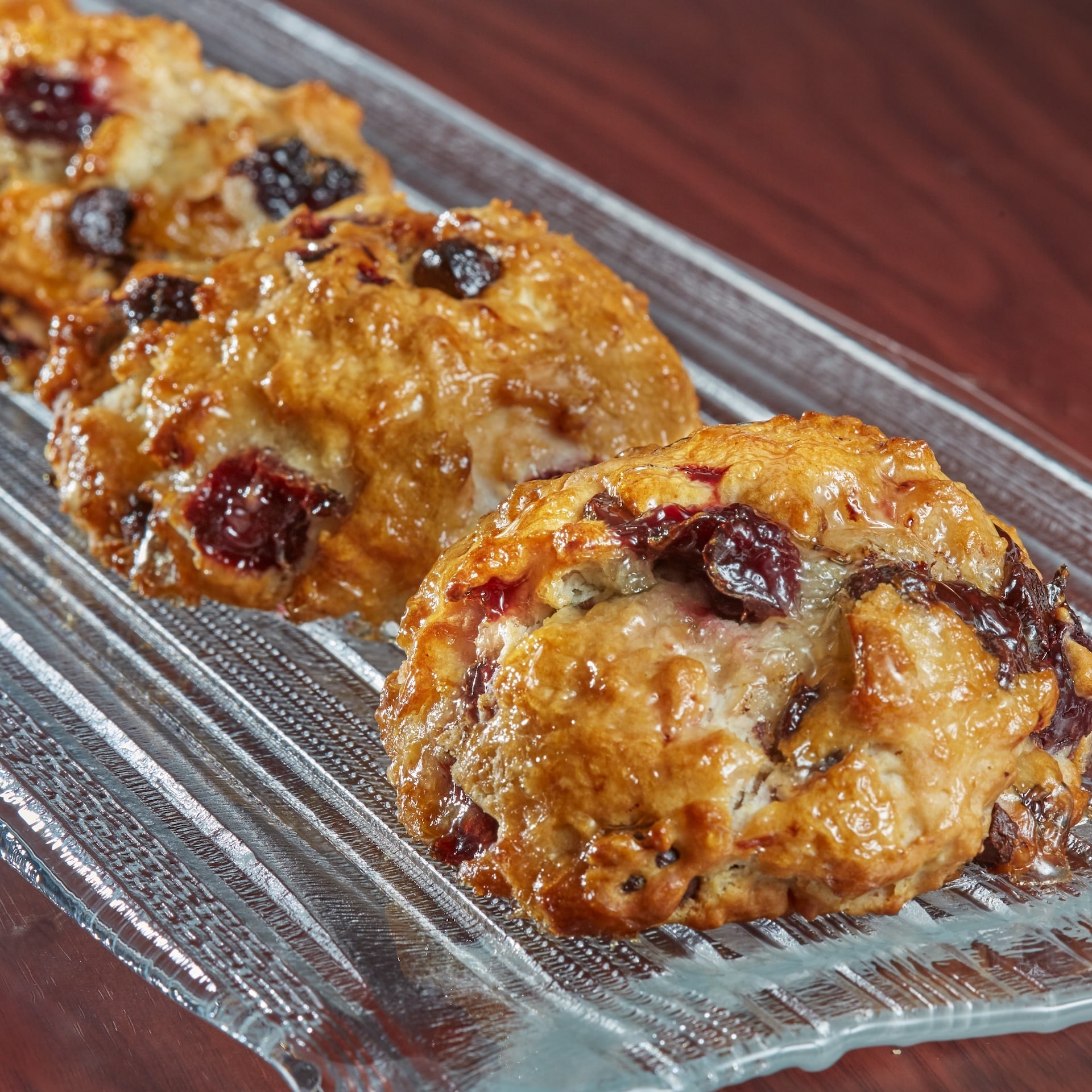 Chocolate Cherry Drop Scones