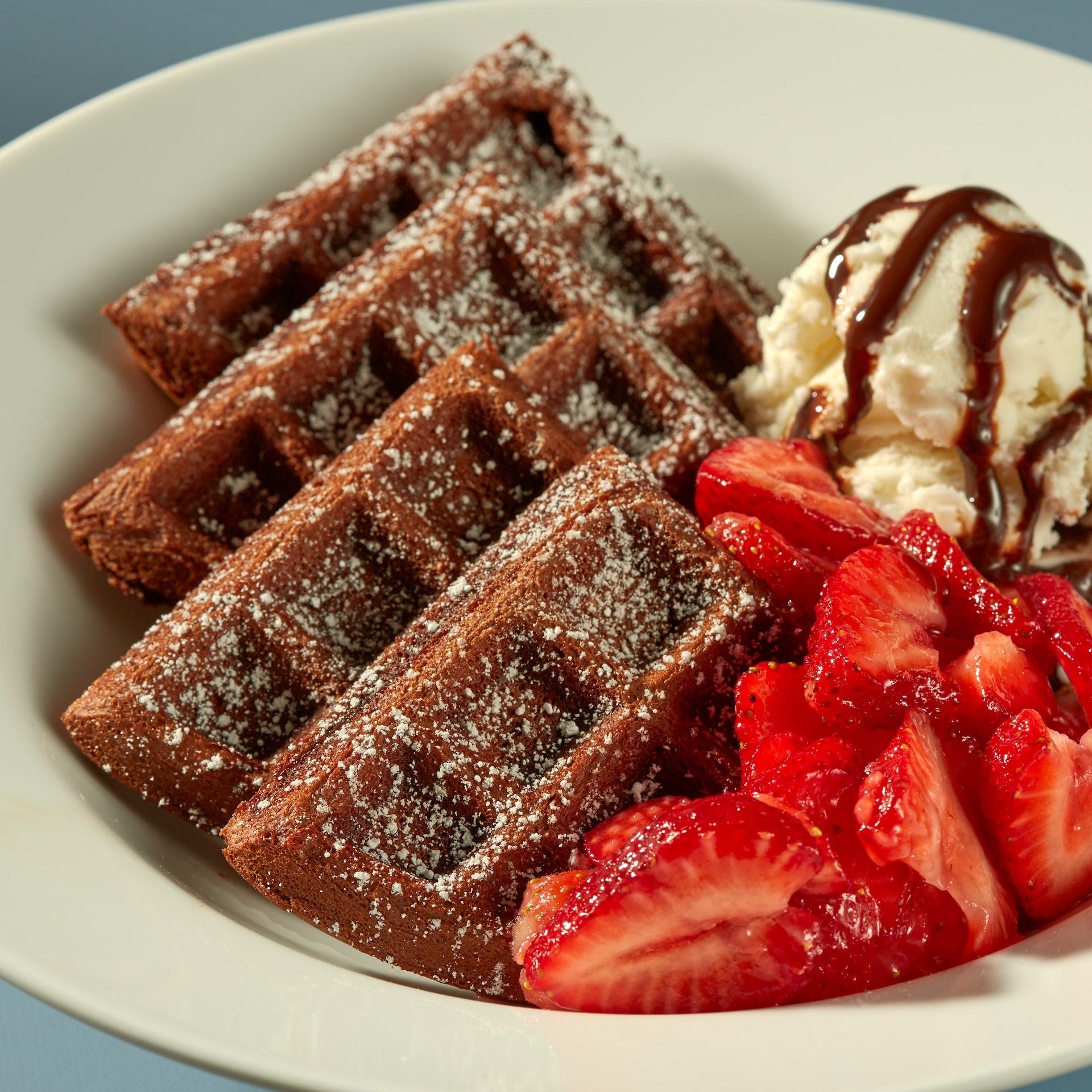 Commercial Chocolate Waffles