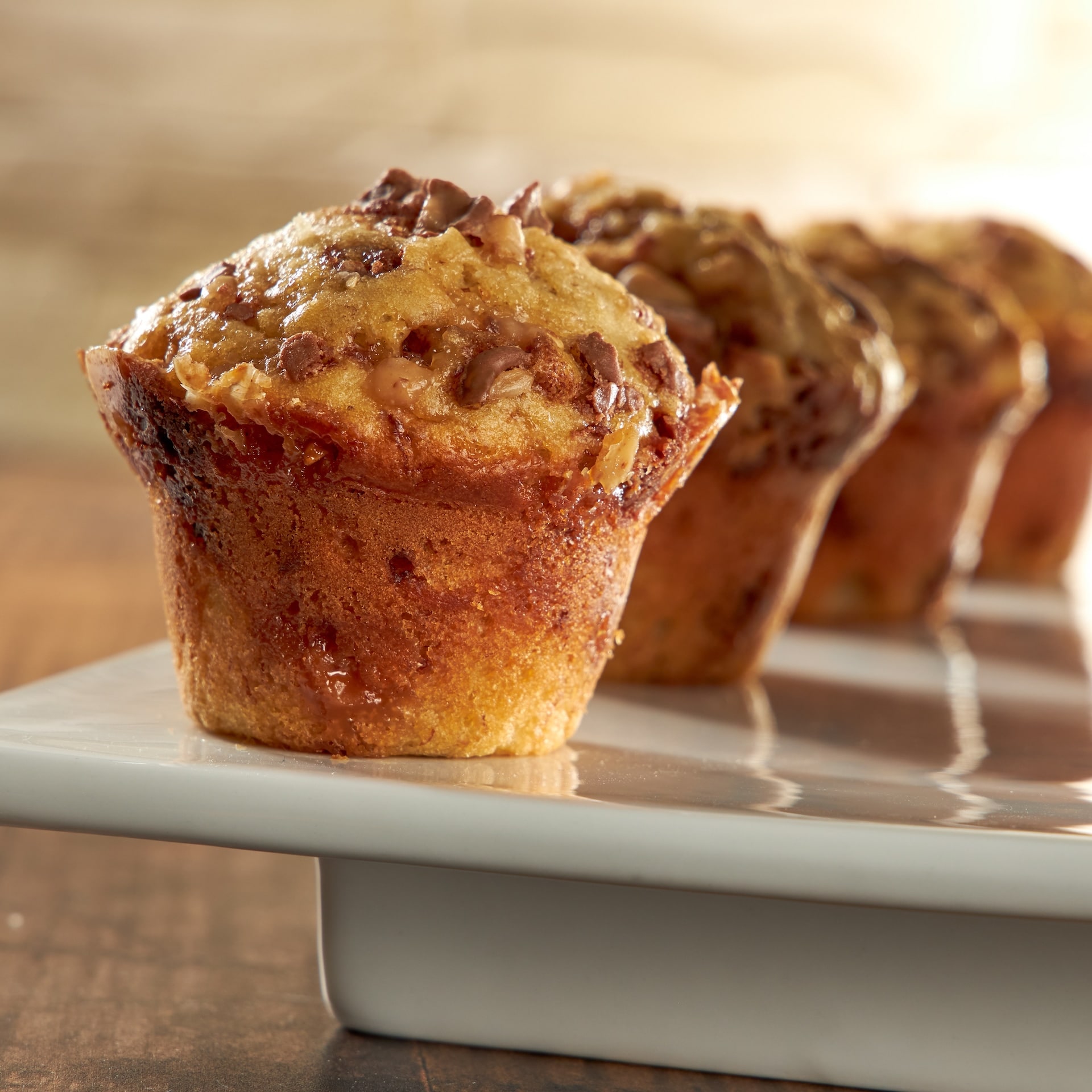 English Toffee Banana Muffins