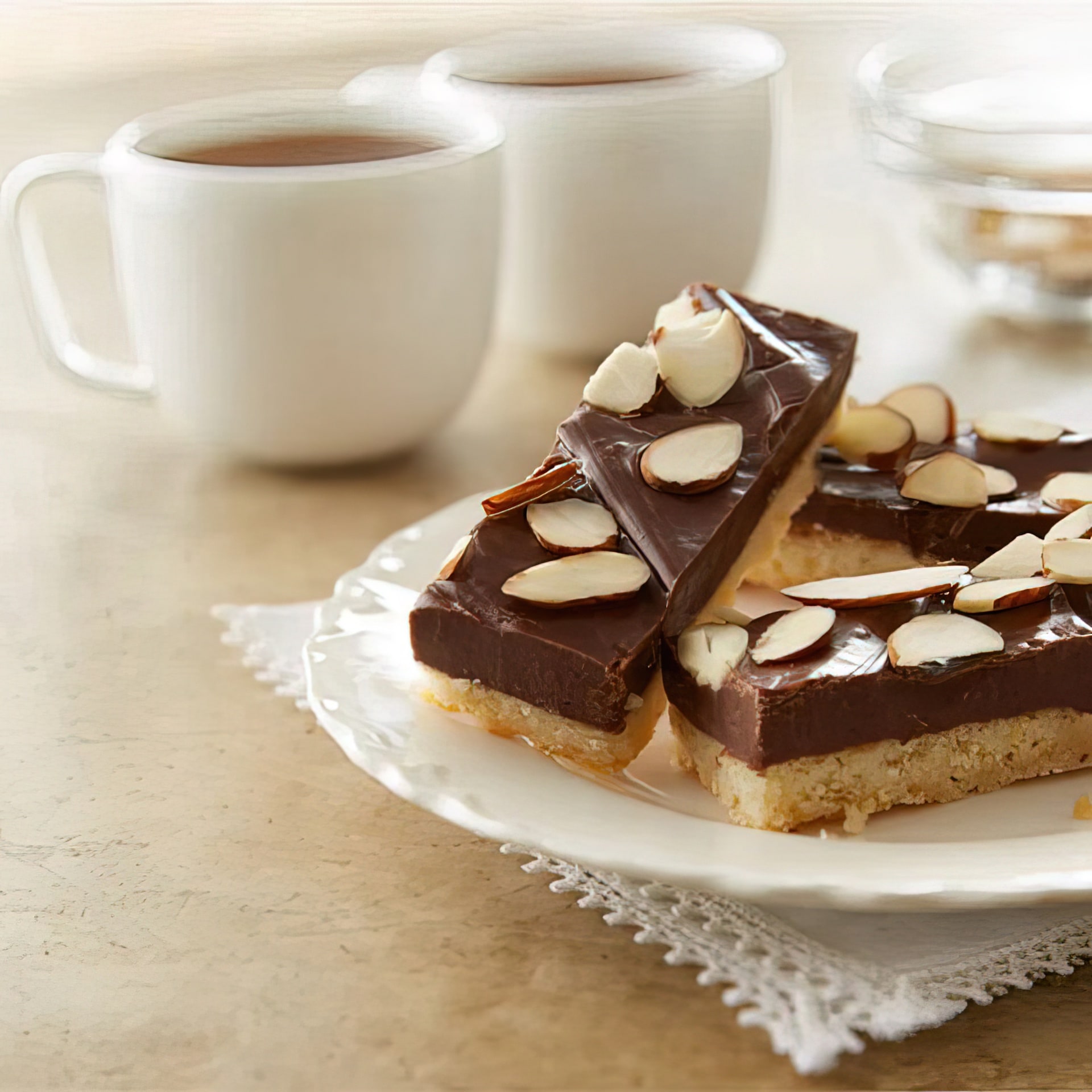 Almond Fudge Topped Shortbread