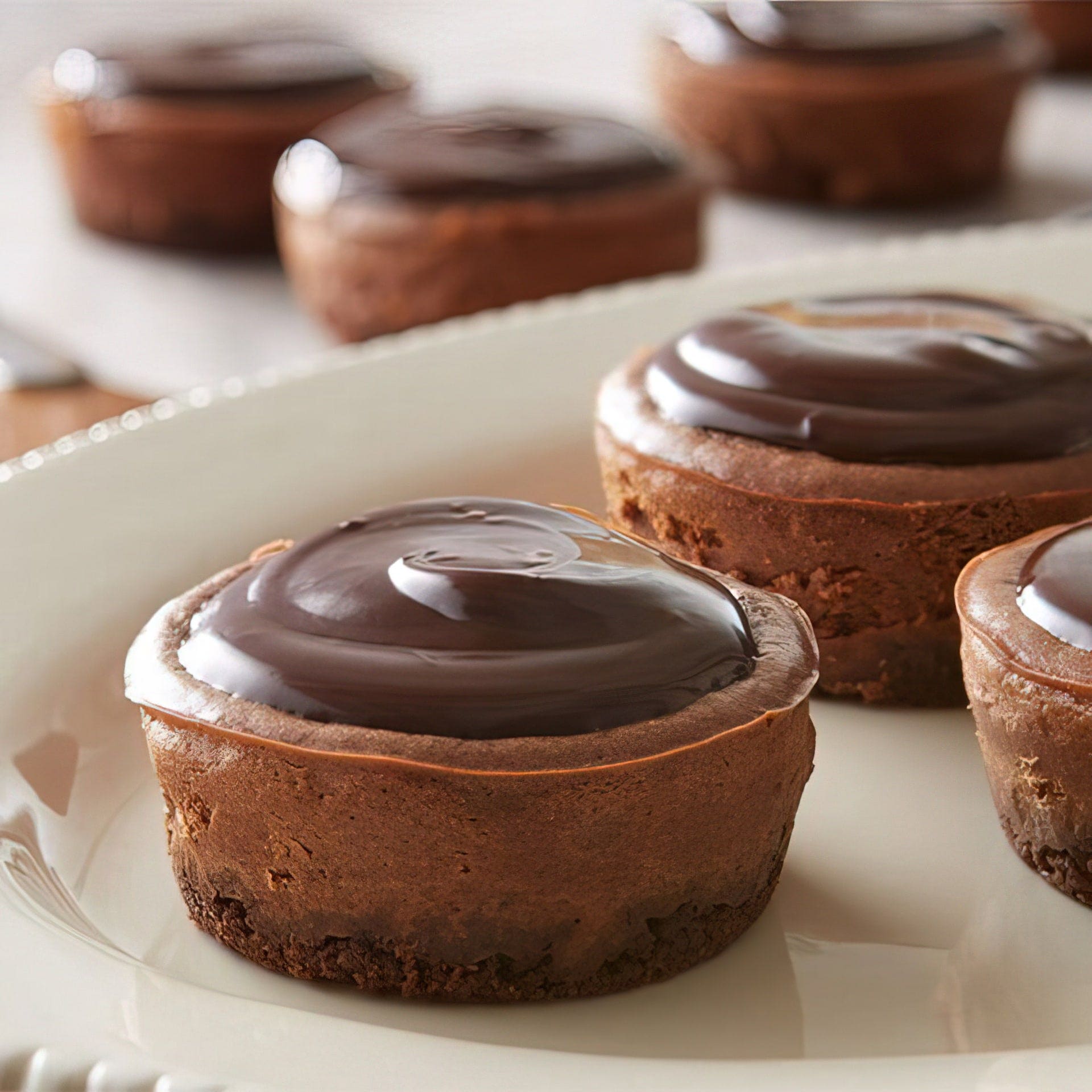Commercial Chocolate Mini Cheesecakes