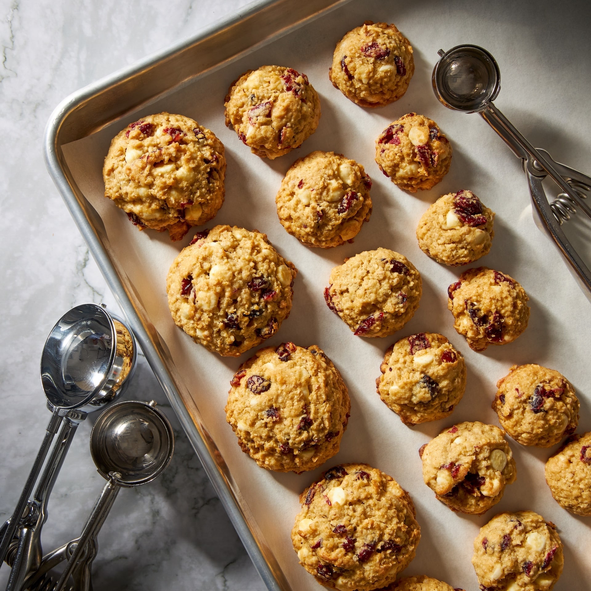 Oatmeal Cranberry White Chip Cookies