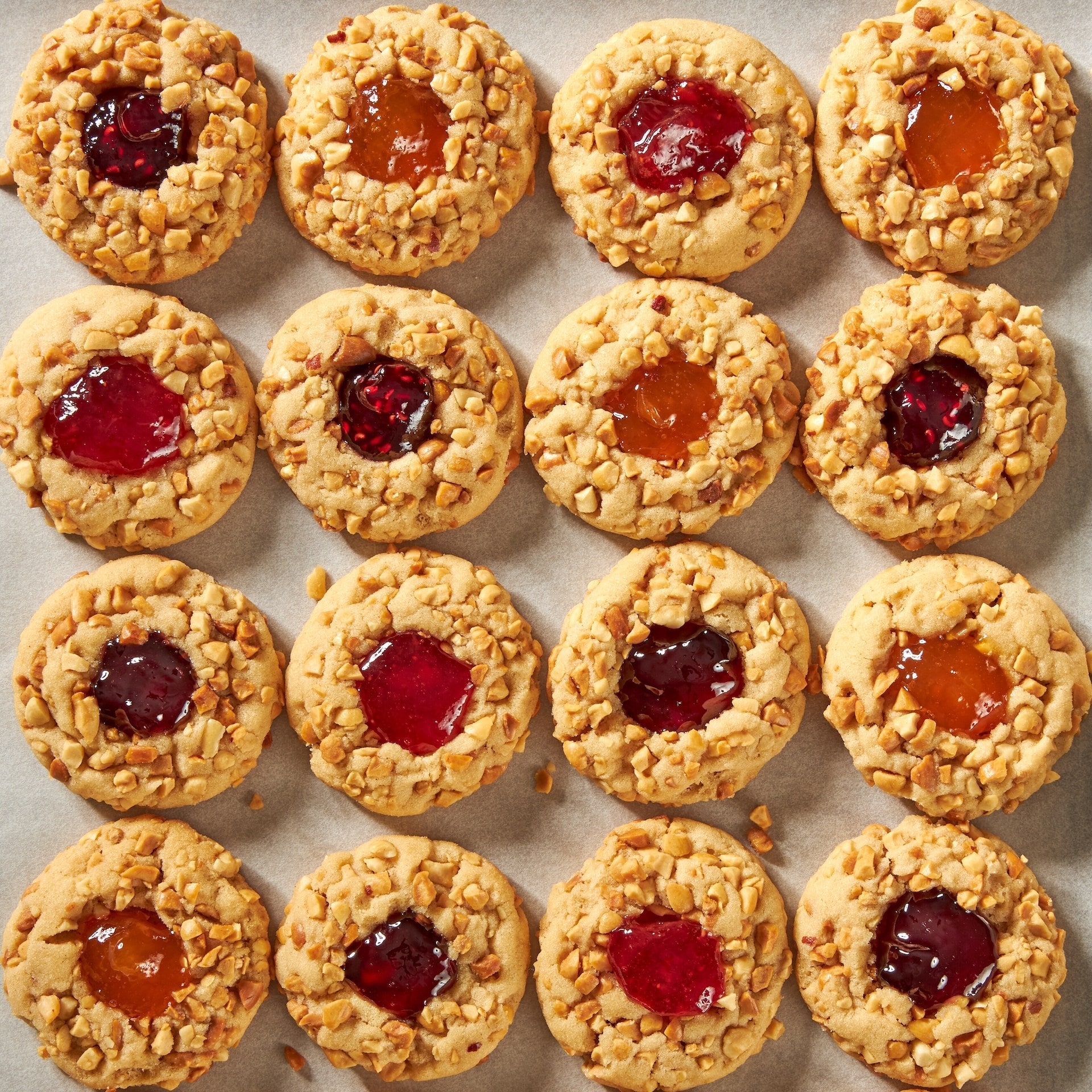 Commercial PB & J Thumbprint Cookies