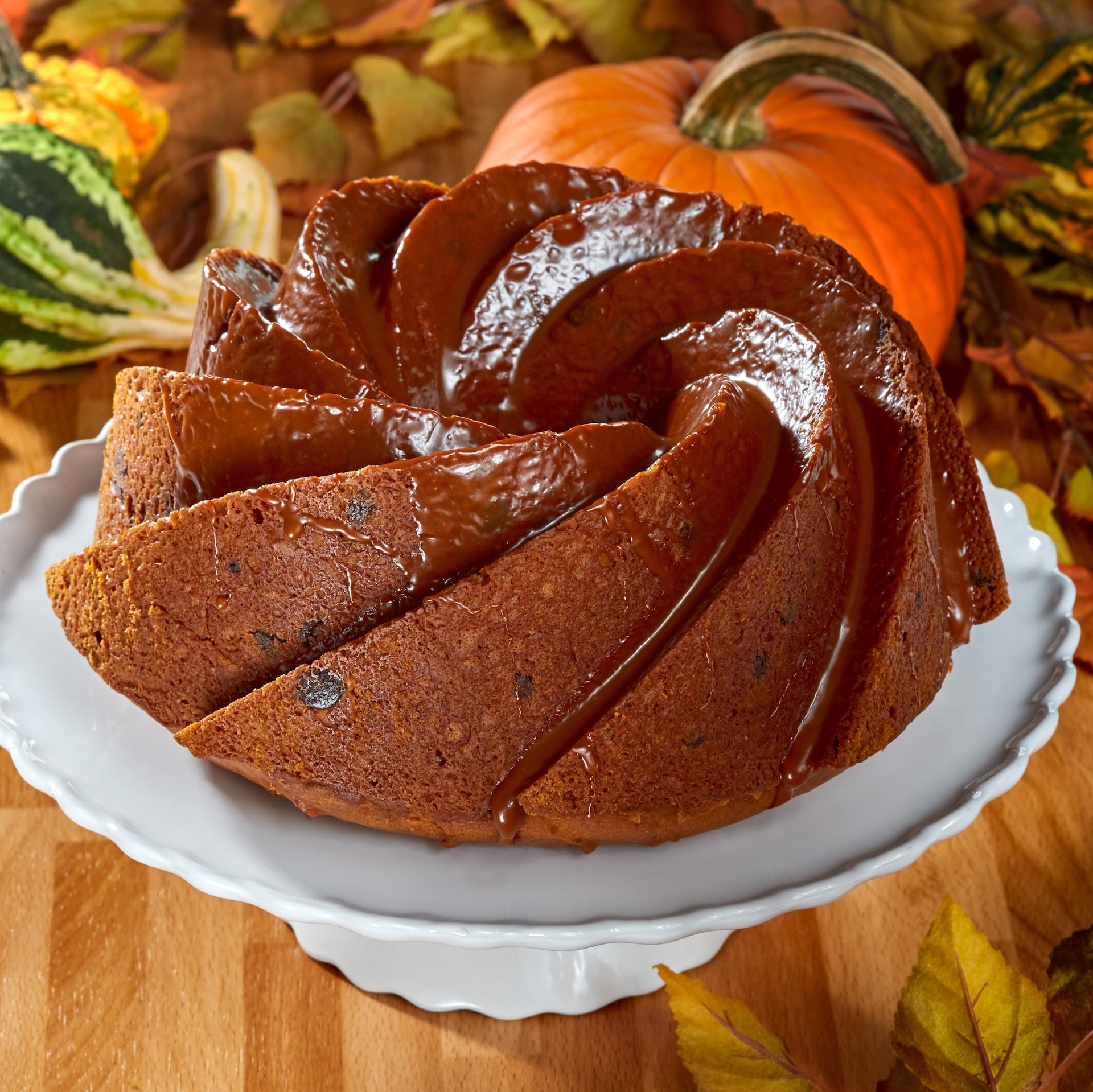 Pumpkin Chocolate Chip Bundt Cake