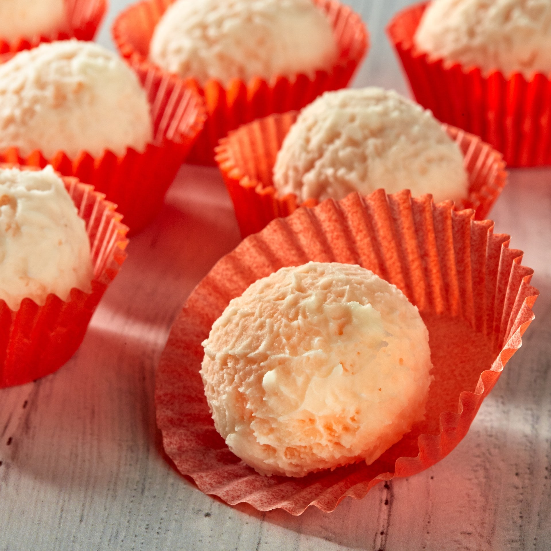 Commercial White Creme Orange Truffles