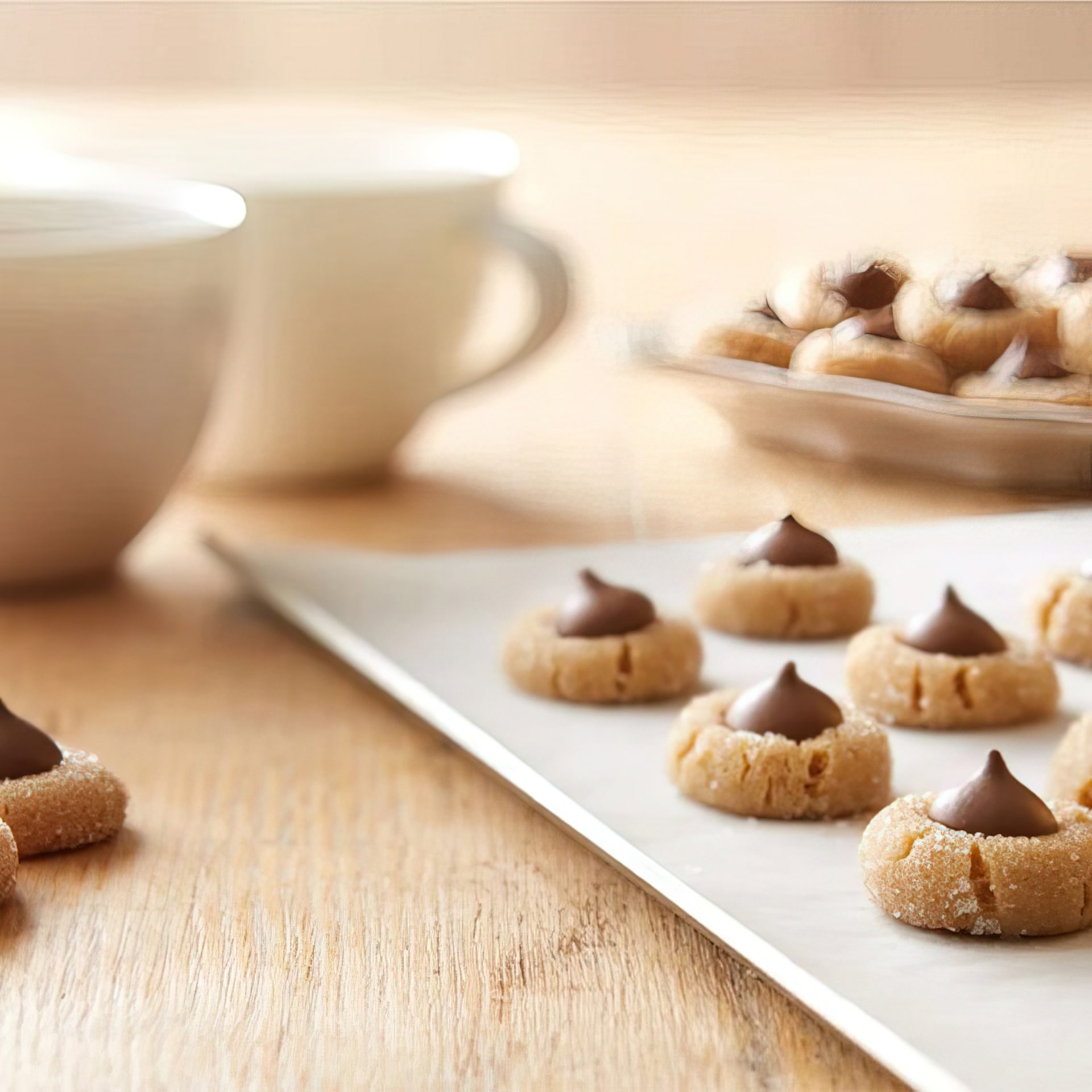 Tiny HERSHEY'S MINI KISSES Peanut Butter Blossoms