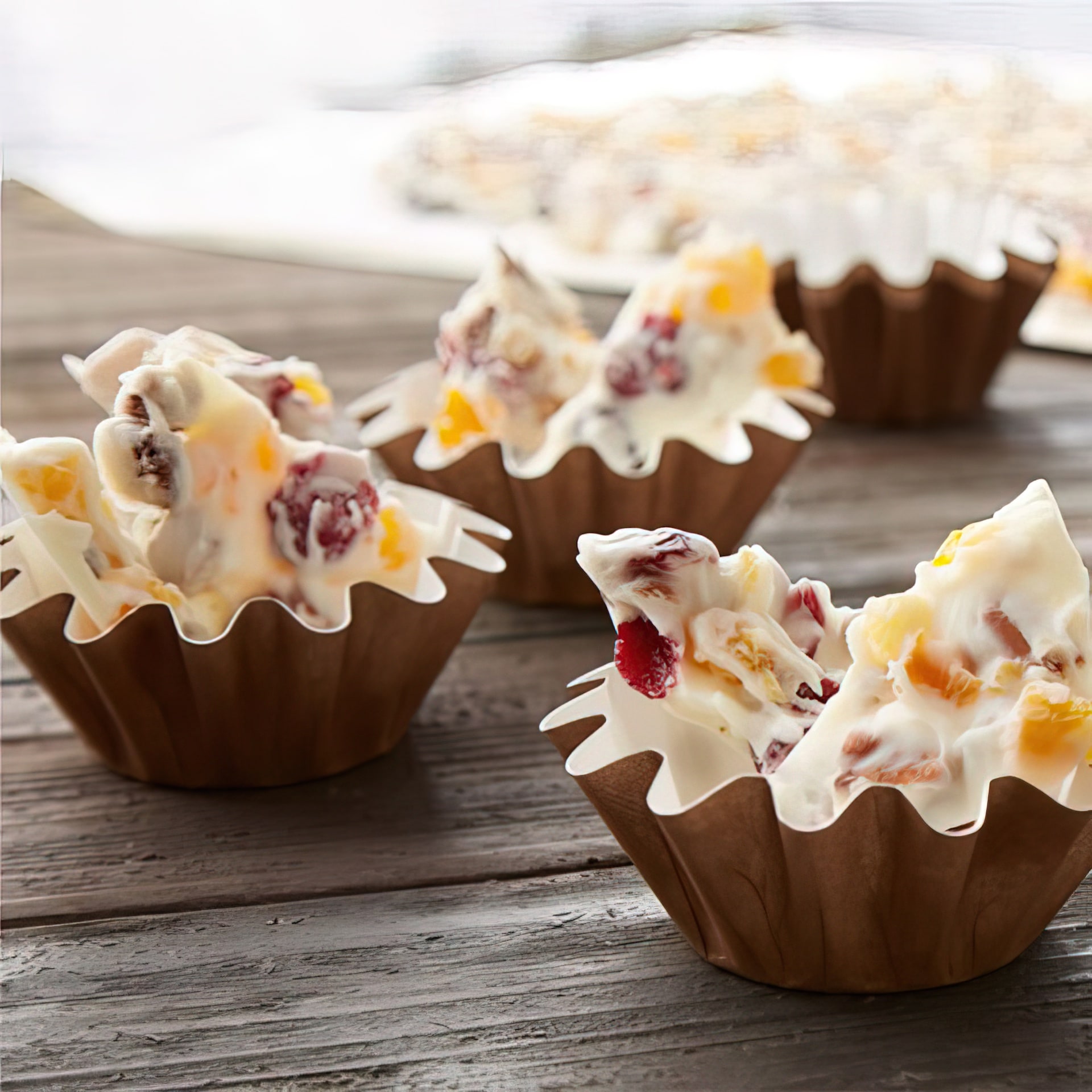 Commercial White Fruit & Nut Bark