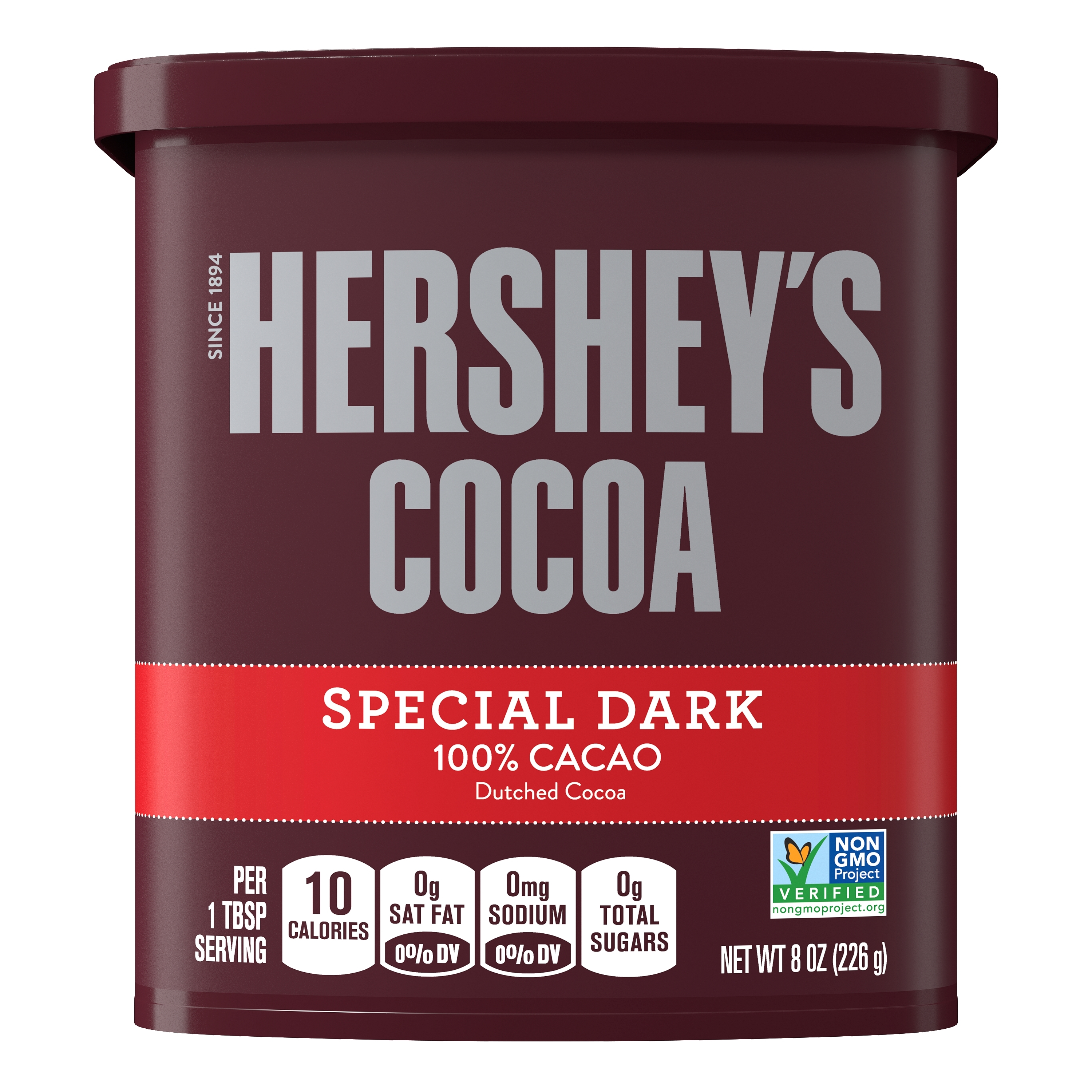 HERSHEY'S Special Dark Cocoa Can, 8 oz., 12 ct
