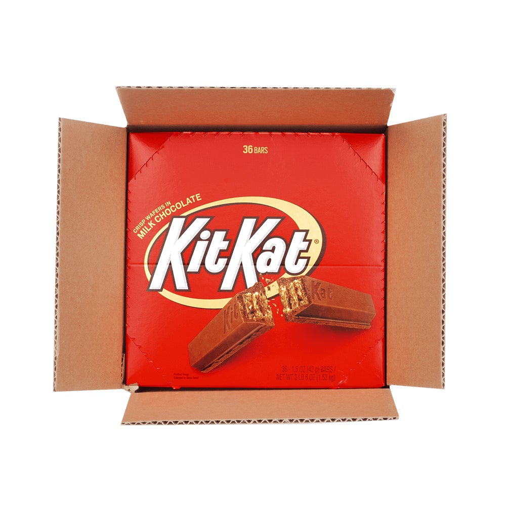 KIT KAT® Milk Chocolate Candy Bars, 6.75 lb box, 72 bars