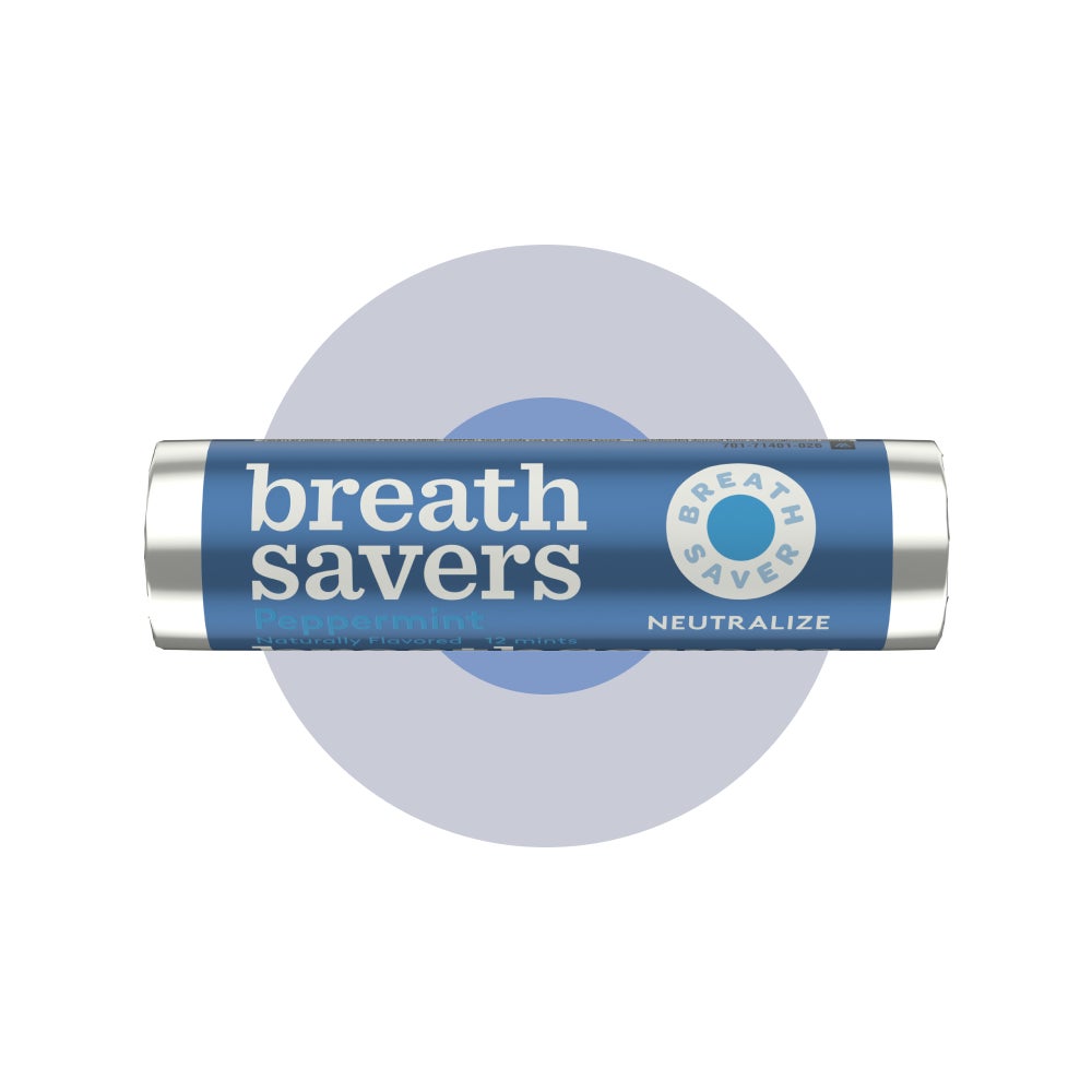 BREATH SAVERS Peppermint Sugar Free Mints, 0.75 oz roll