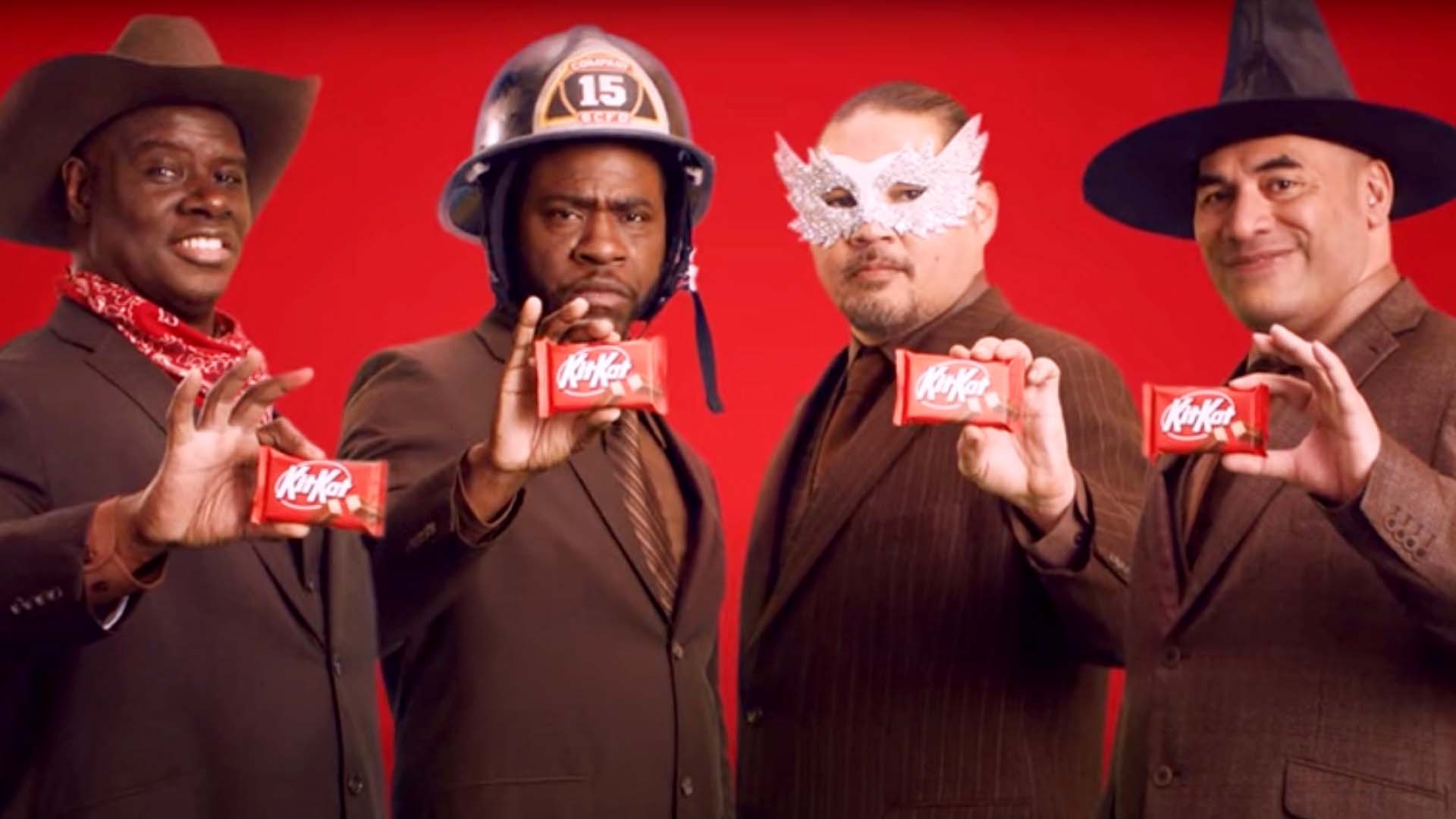 kit kat break brothers in their halloween costumes
