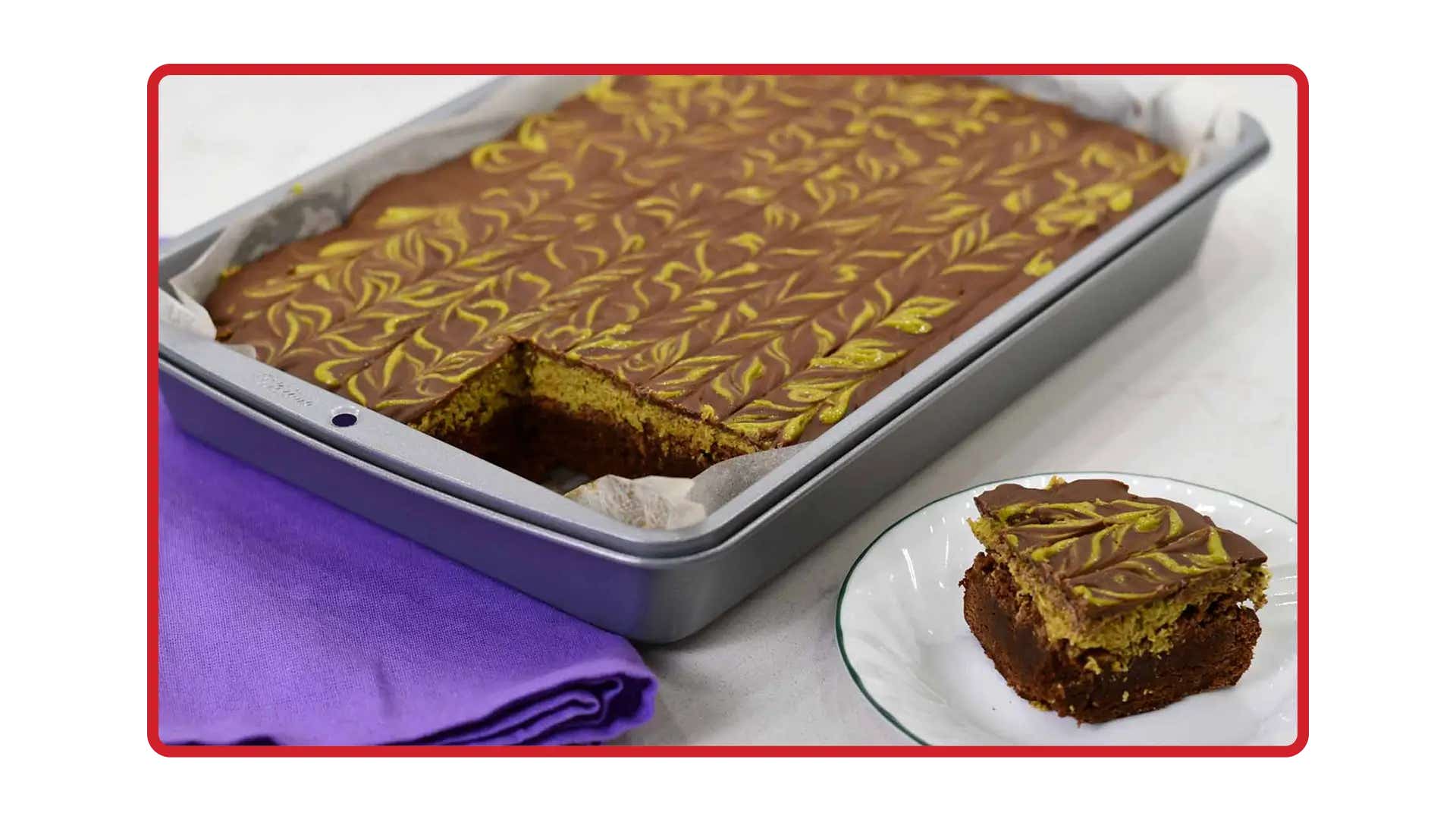 pan of dubai brownies