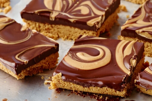eggless chocolate peanut butter bars